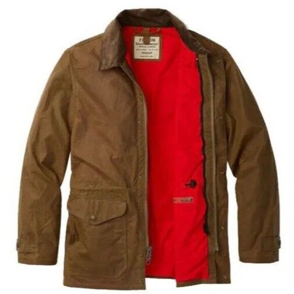 FILSON Ducks Unlimited Mens 3XL Cover Cloth Mile Marker Coat/Jacket Tan NEW $395 - Picture 2 of 12